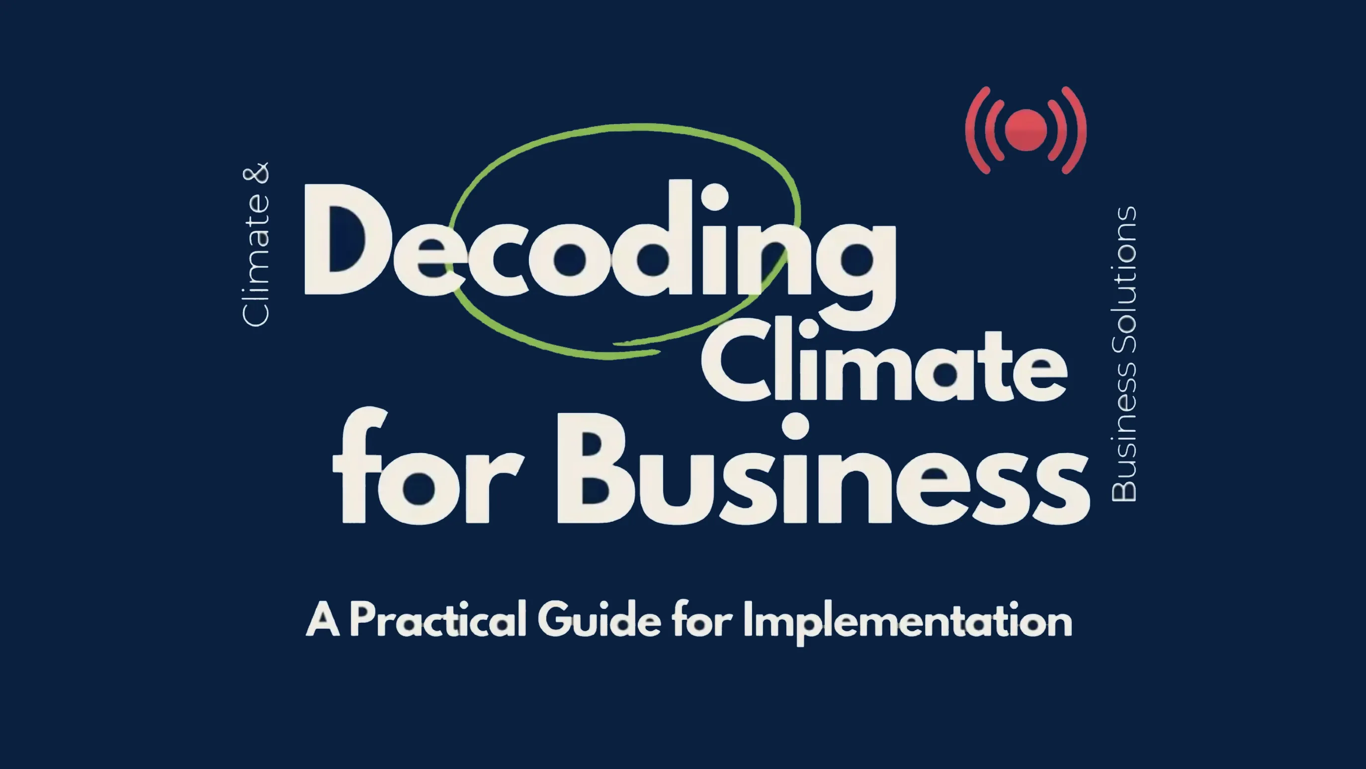 Webinar Decoding Climate for Business