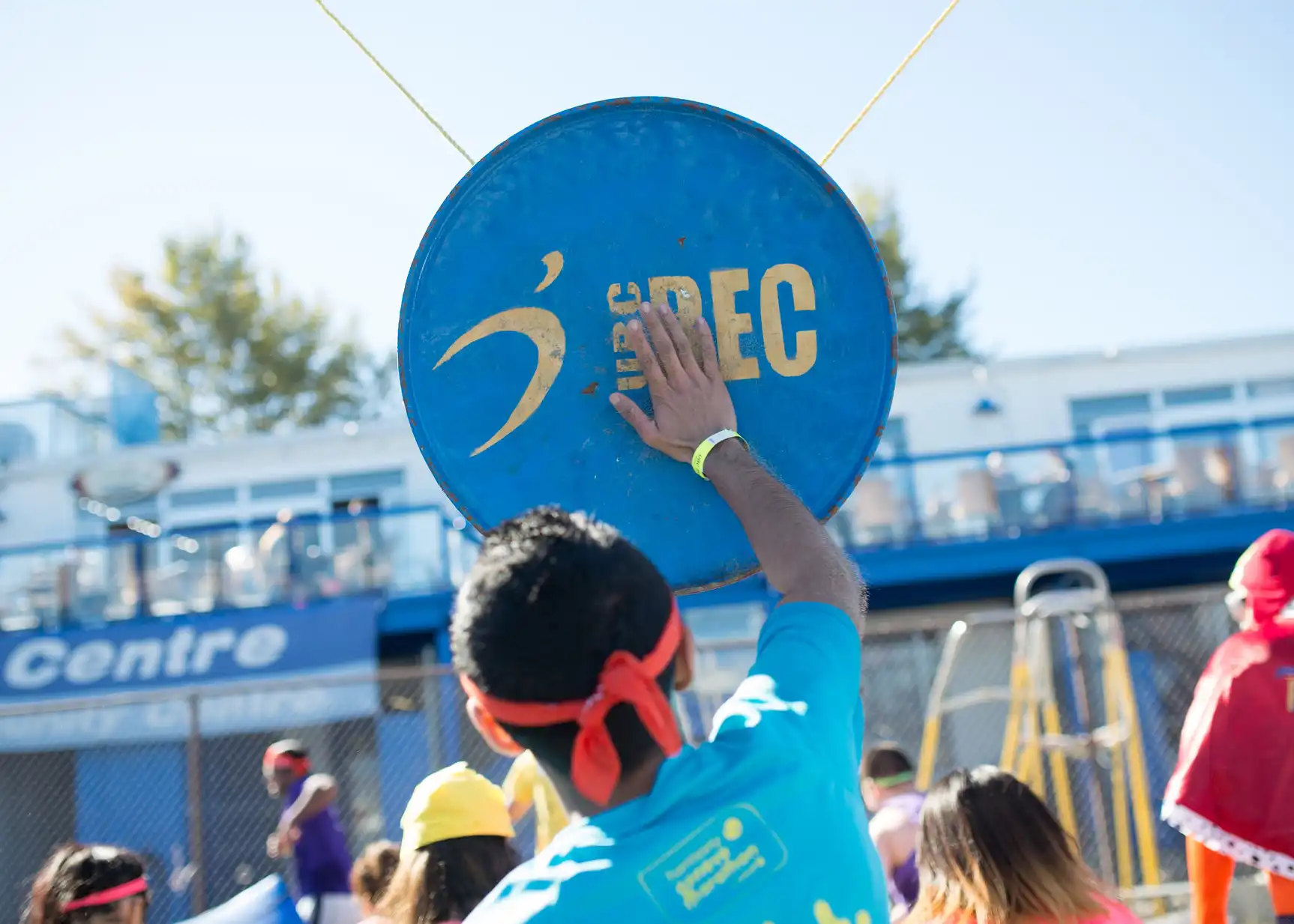 Student drumming