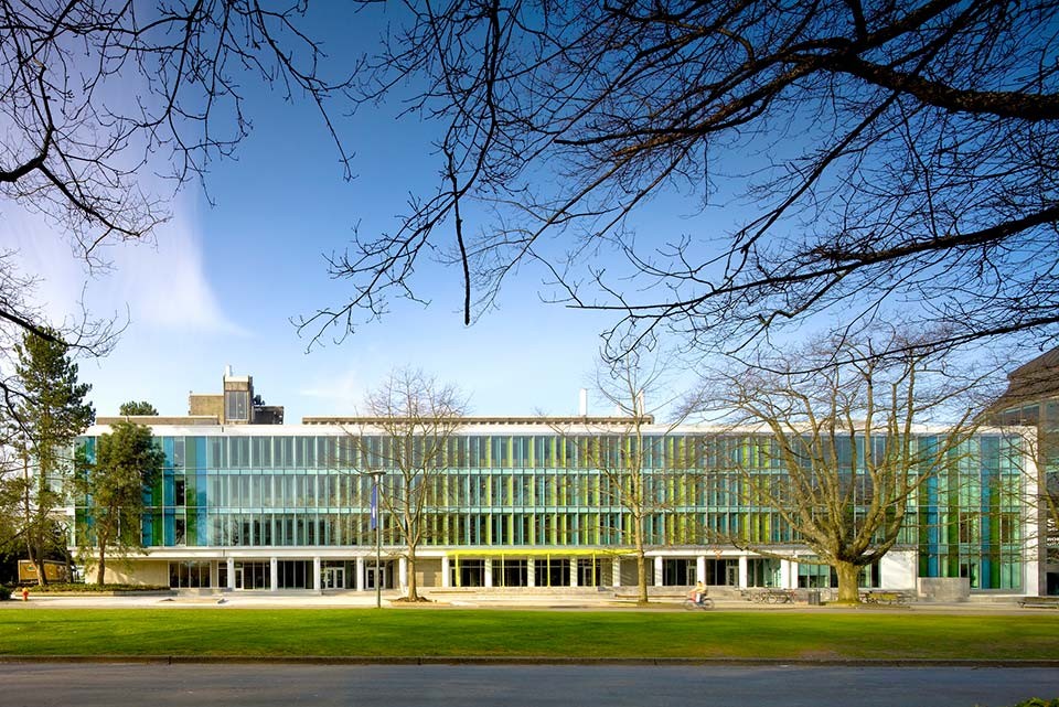 Image of entire Sauder building from outside