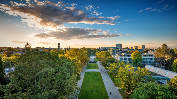 Aerial image of UBC Vancouver campus