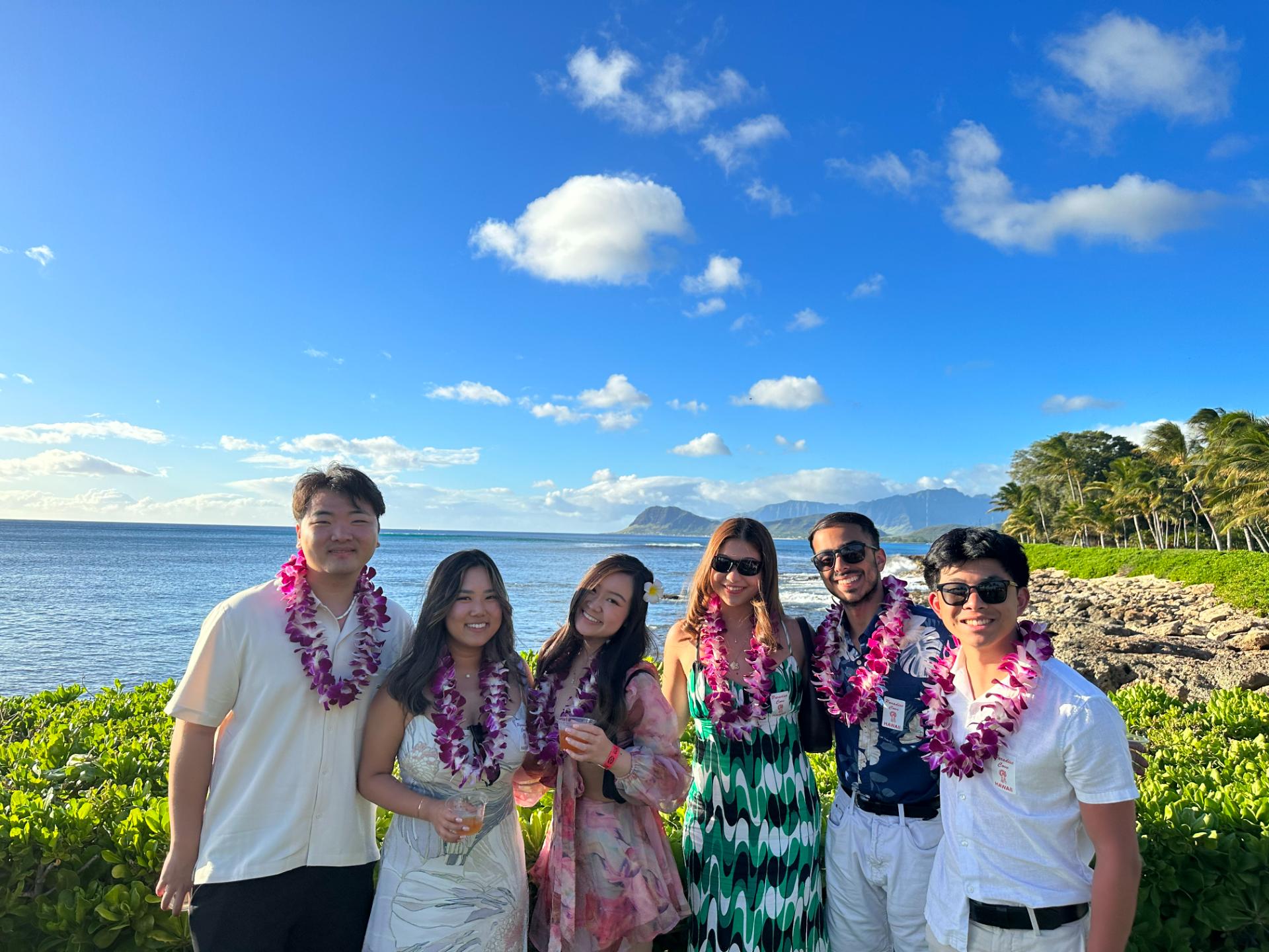 Bernice and her friends from UBC Sauder on a trip in Hawai’i.